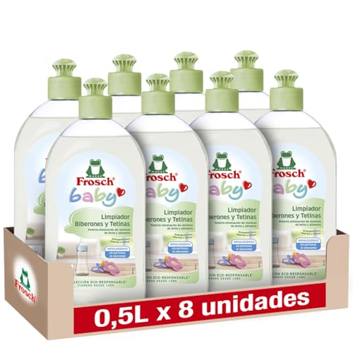 Detalle de Frosch Baby Limpiador biberones y tetinas 8x500 ml