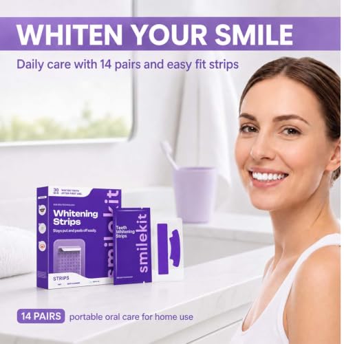 Thumbnail 5 de Fezf 14 Paia Strisce Sbiancanti Dei Denti Viola – Formula Delicata con PAP, Senza Perossido