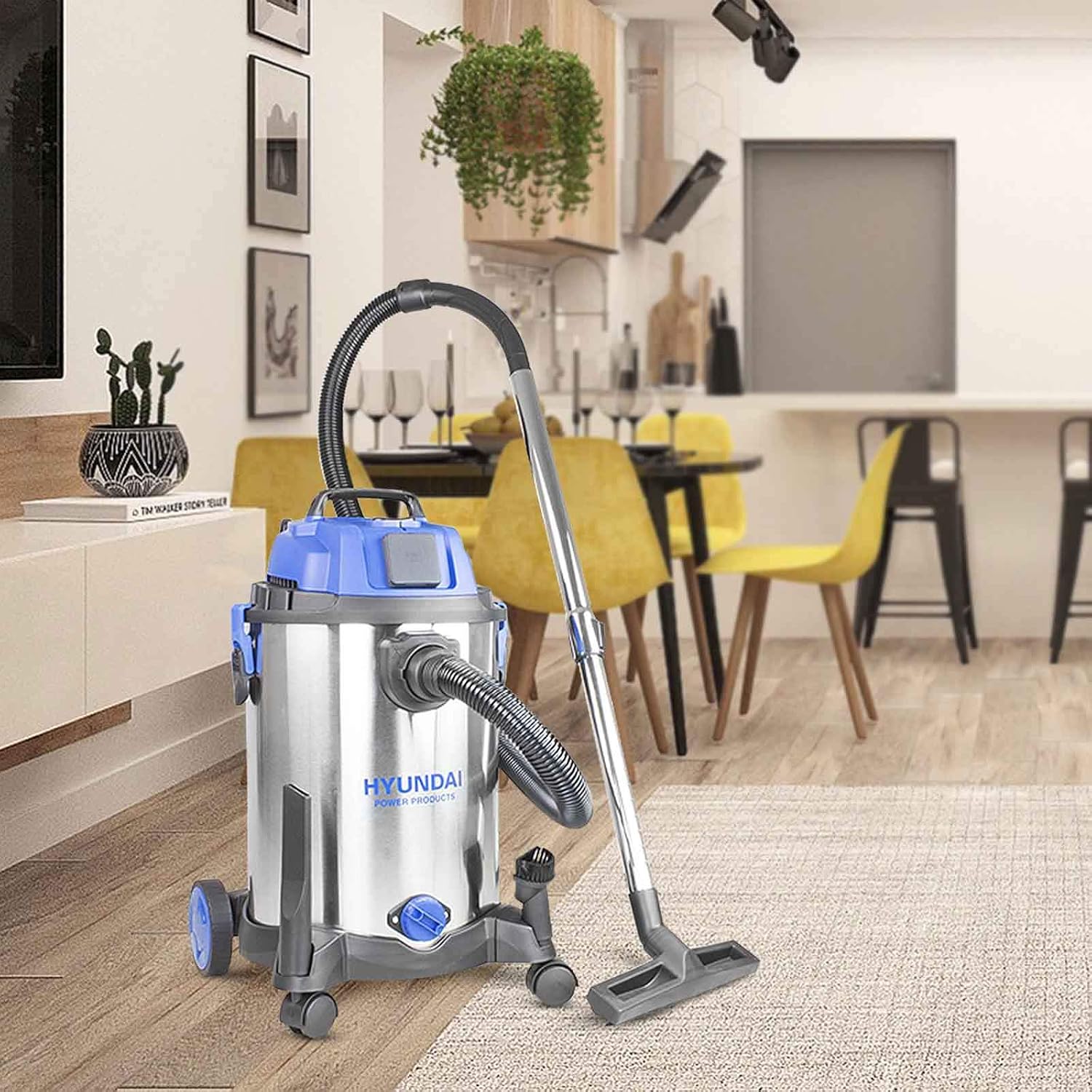 Thumbnail 1 de Hyundai 1400W 30L 3-in-1 Wet and Dry Vacuum Cleaner (HEPA-type filtration) – 19kPa suction, 4.5m cable