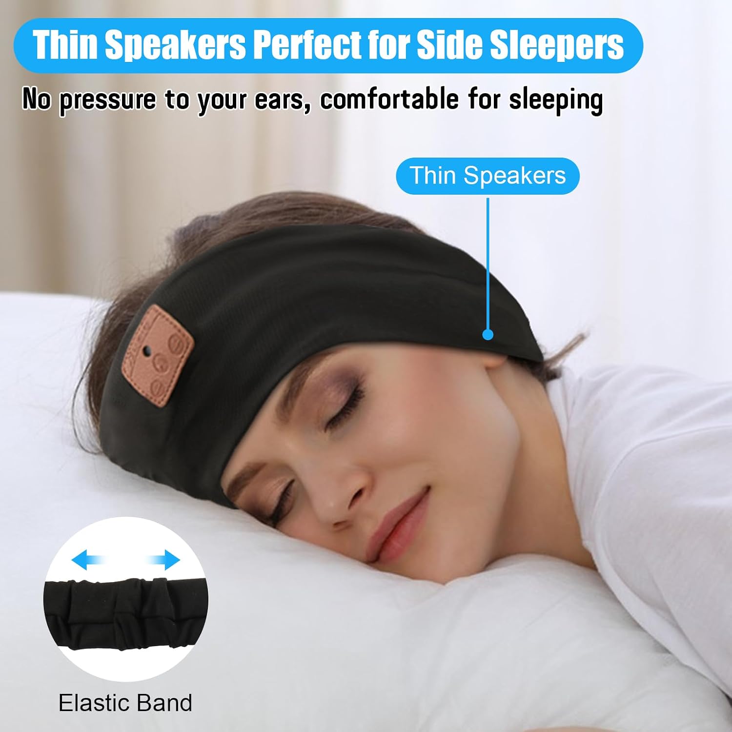 Detalle 2 de 2-Pack Wireless Bluetooth 5.4 Headband Headphones