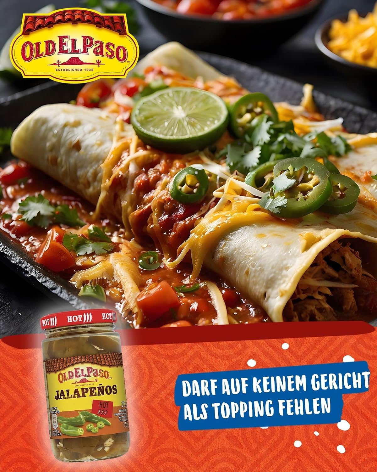 Detalle 2 de Old El Paso Sliced Jalapenos 215 g 🌶