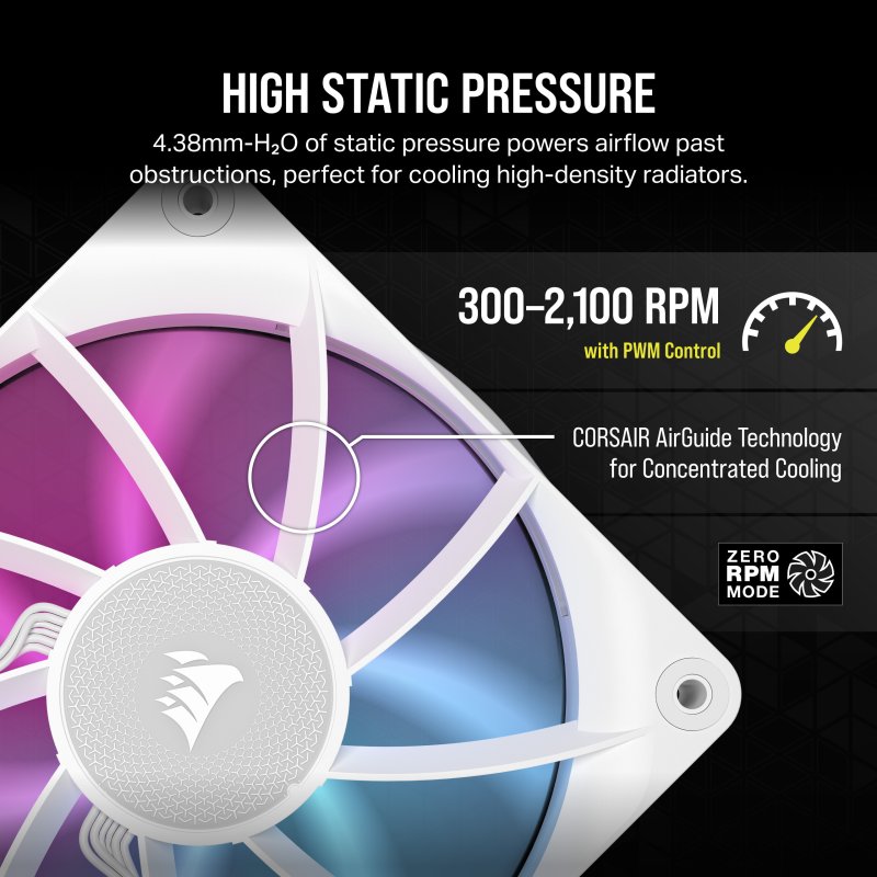 Thumbnail 2 de Corsair iCUE LINK RX120 Ventilador 120 mm, 2.100 RPM