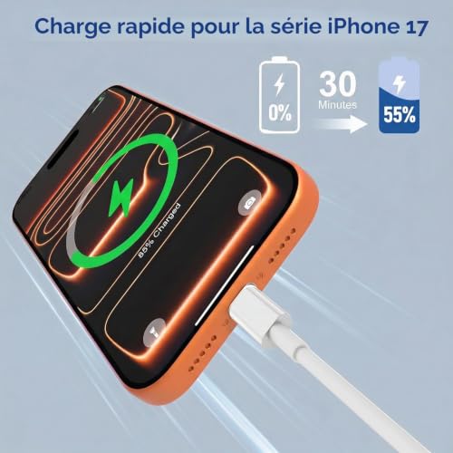 Detalle de TYW câble USB-C vers USB-C 60 W, lot de 4 longueurs 1 m et 2 m