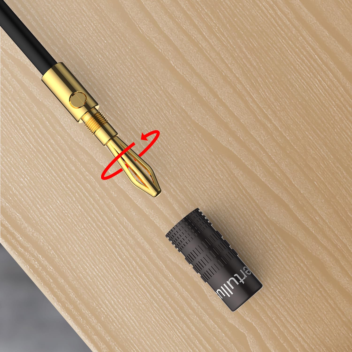 Thumbnail 4 de Tertullus 24K Gold Plated Banana Plug Adapters with Closed Screws