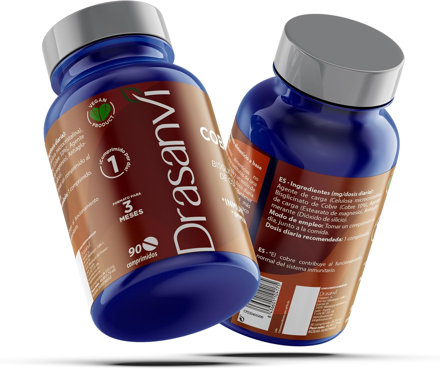 Detalle 2 de DRASANVI MINERAL Bisglicinato de Cobre 2500µg