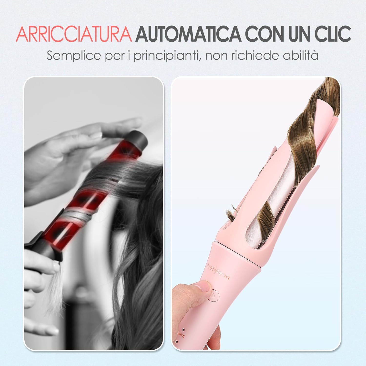 Detalle 2 de Arricciacapelli automatico 32 mm con 3 livelli