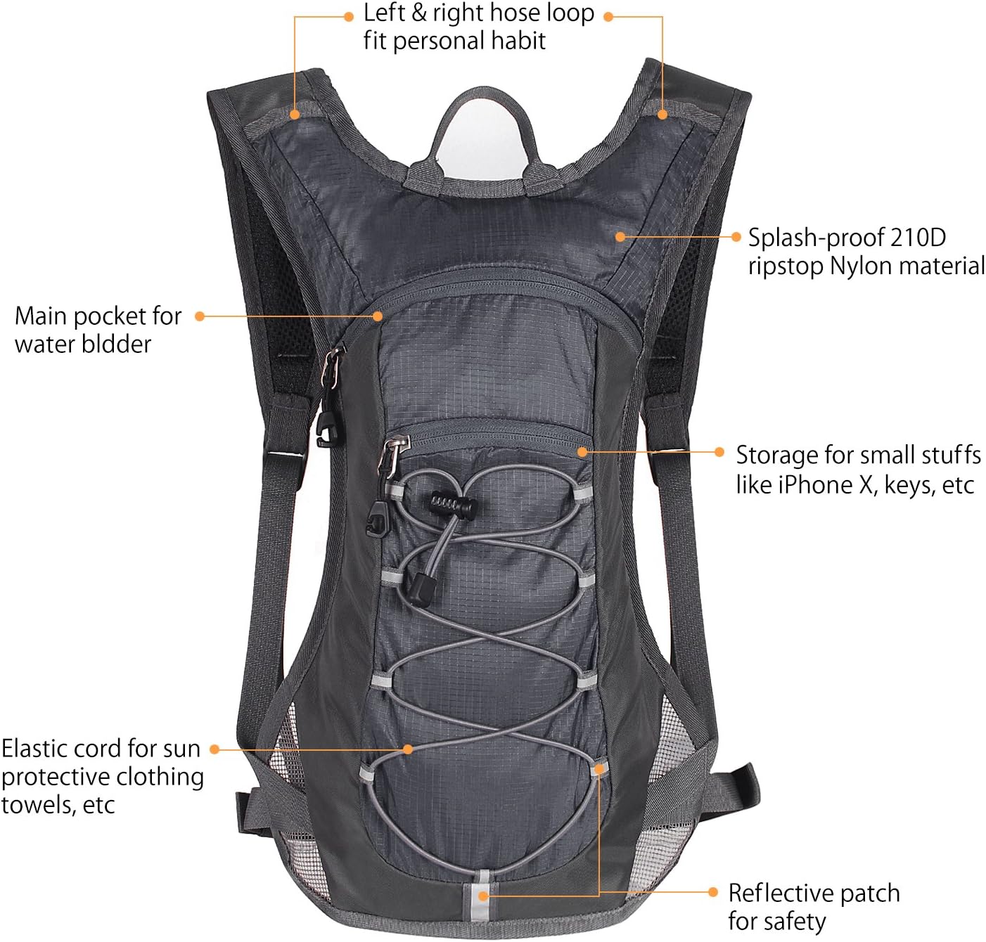 Detalle 2 de Unigear Hydration Pack 70 oz 2L