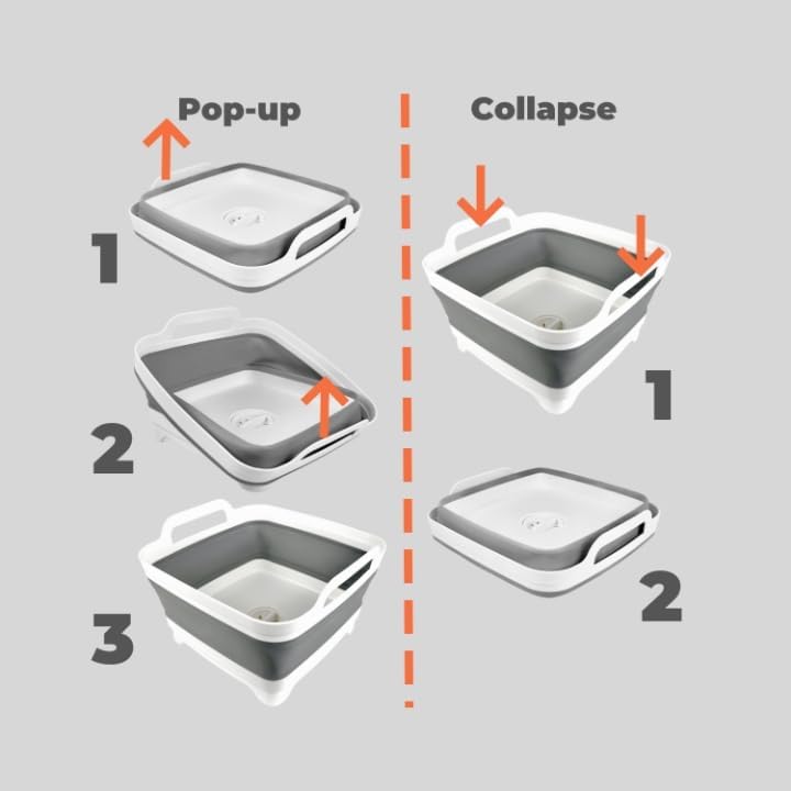 Thumbnail 5 de GIMWA Collapsible Wash Basin 2.4 Gallons