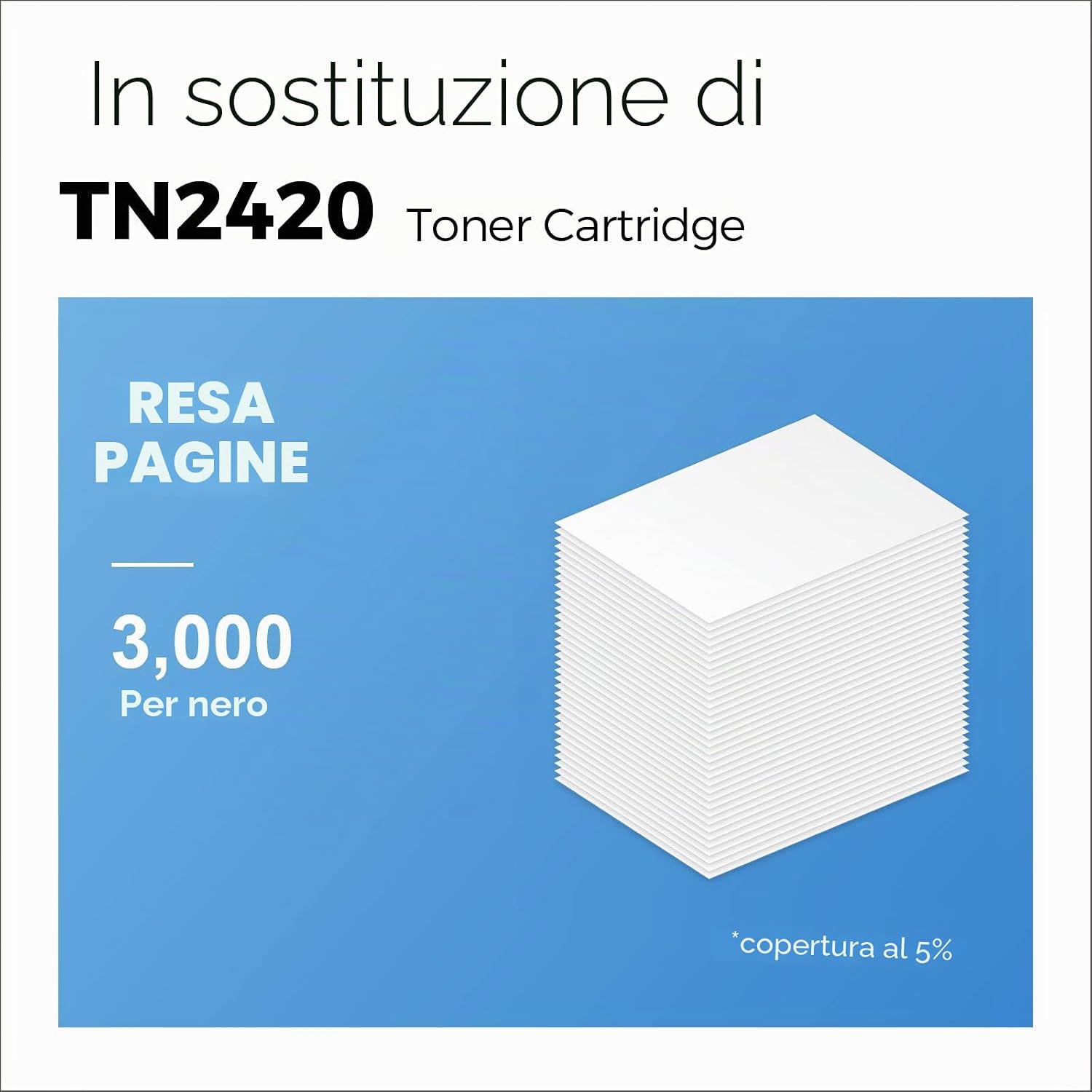 Detalle 2 de MYCARTRIDGE TN2420 Cartucce toner 3000 pagine 🖨