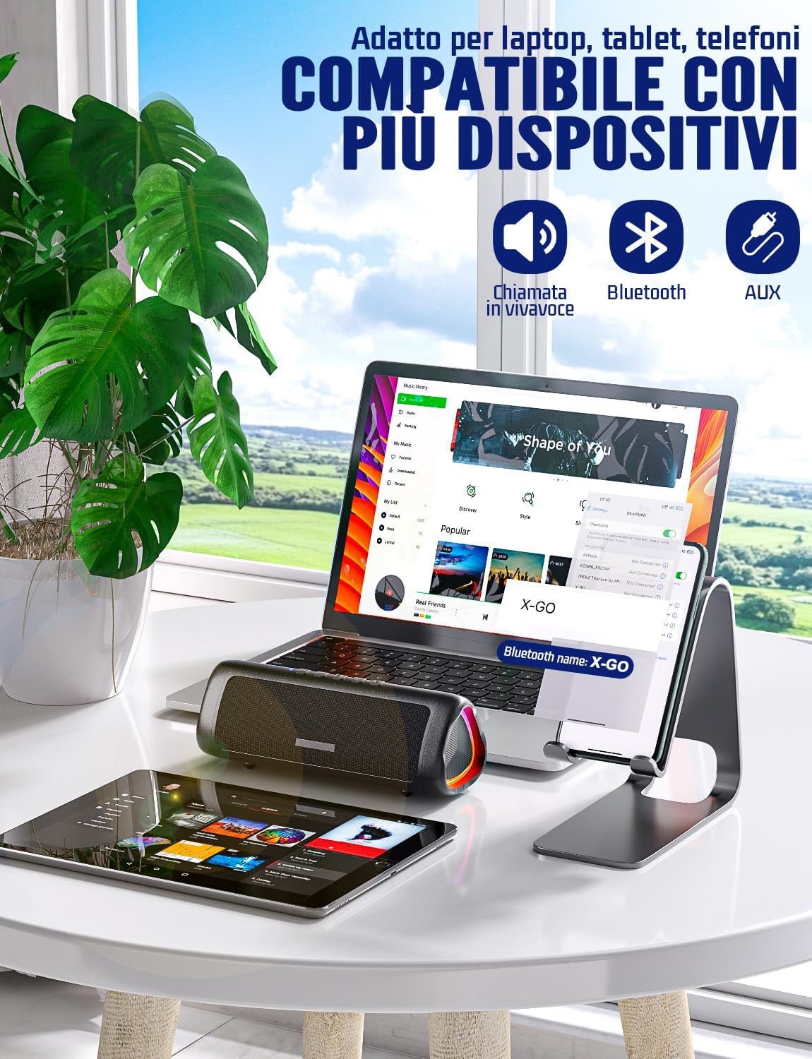Detalle 2 de UOHHBOE Cassa Bluetooth 30W potente