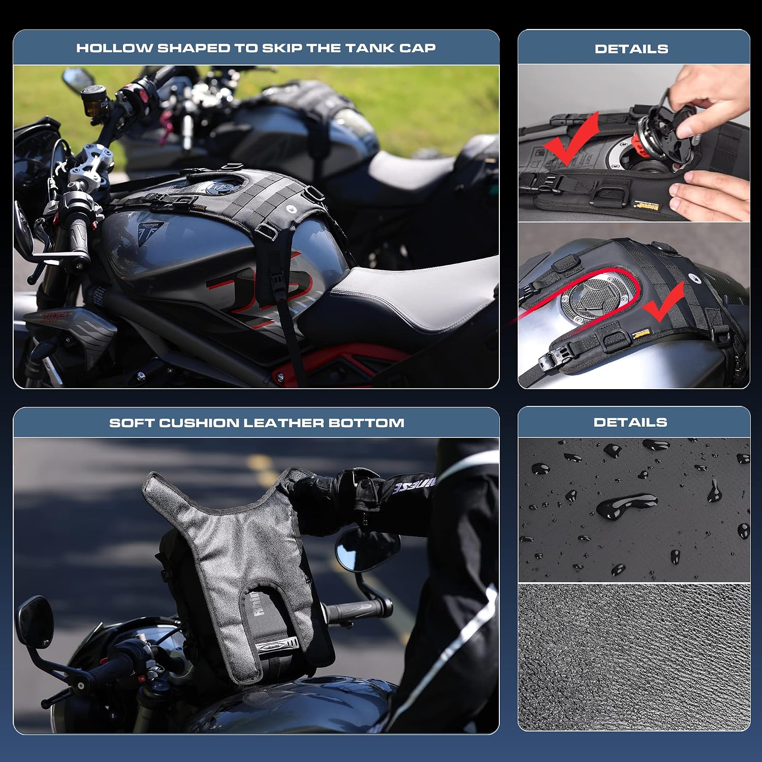 Thumbnail 4 de SANRUI Waterproof Tank Bag Base Mount