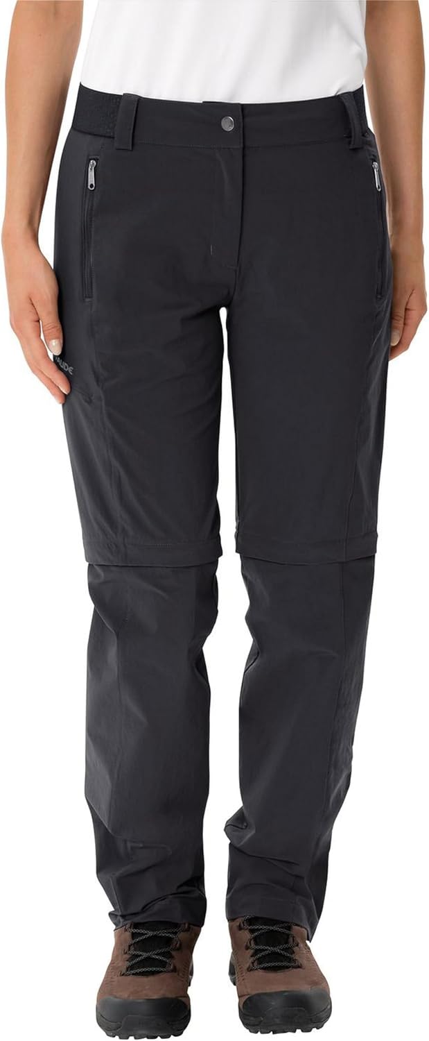 Detalle de VAUDE Hosen Women's Farley Stretch ZO T-Zip Pants II – Trekking-Hose mit Reißverschlussfunktion