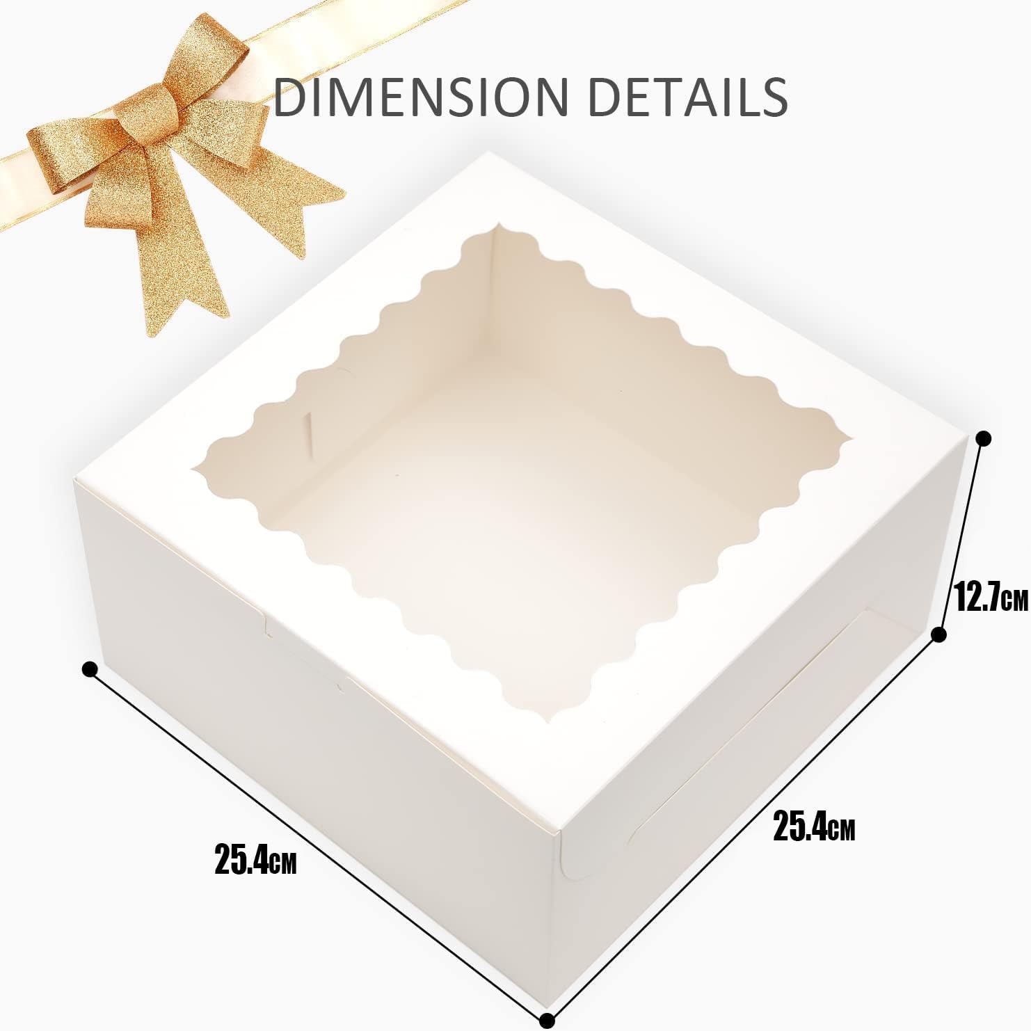 Thumbnail 4 de Gcardist 10x10x5 Inch Cake Box 🎂