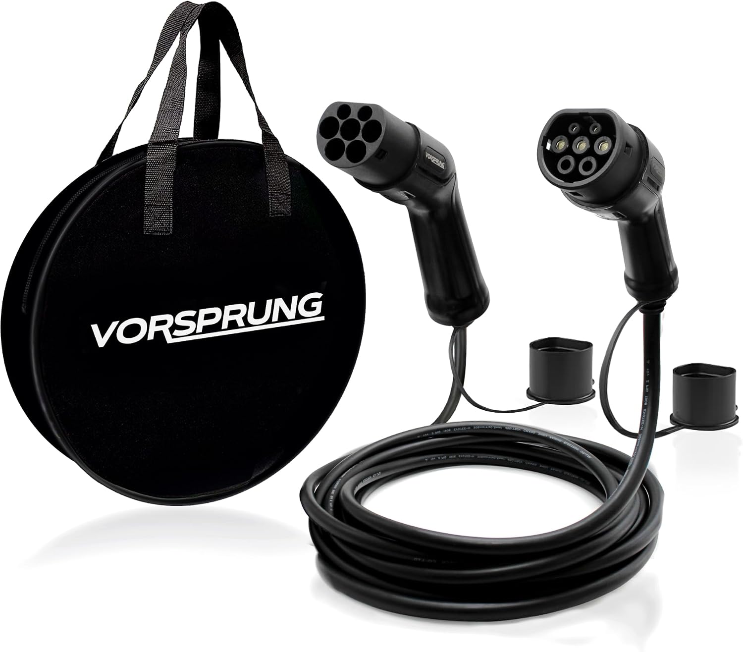 Detalle de VORSPRUNG EV Charging Cable Type 2 to Type 2 (8m, 32A, 7.68kW) Mode 3 Single Phase, IP65 Lead + Carry Bag