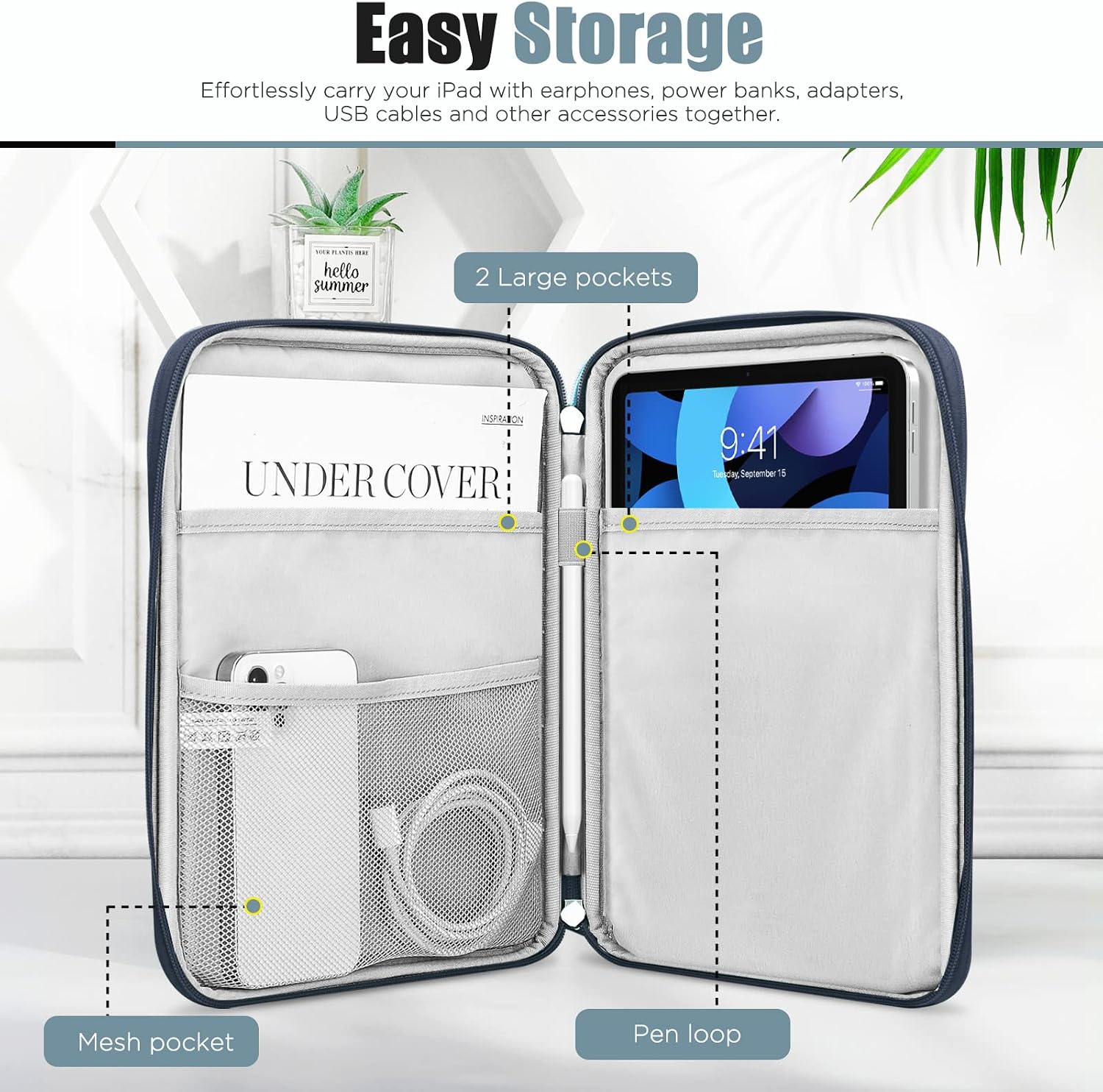 Thumbnail 2 de TiMOVO 9-11" Custodia per Tablet: protezione e organizzazione per iPad 11" A16 2025 e altri 9-11