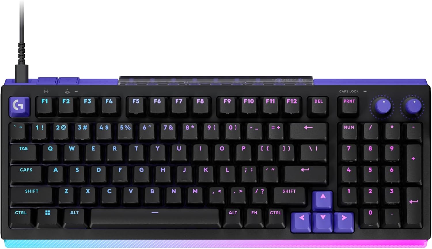 Detalle de Logitech G G512 X 98 Gaming Keyboard with TMR Switches, PBT Keys and RGB