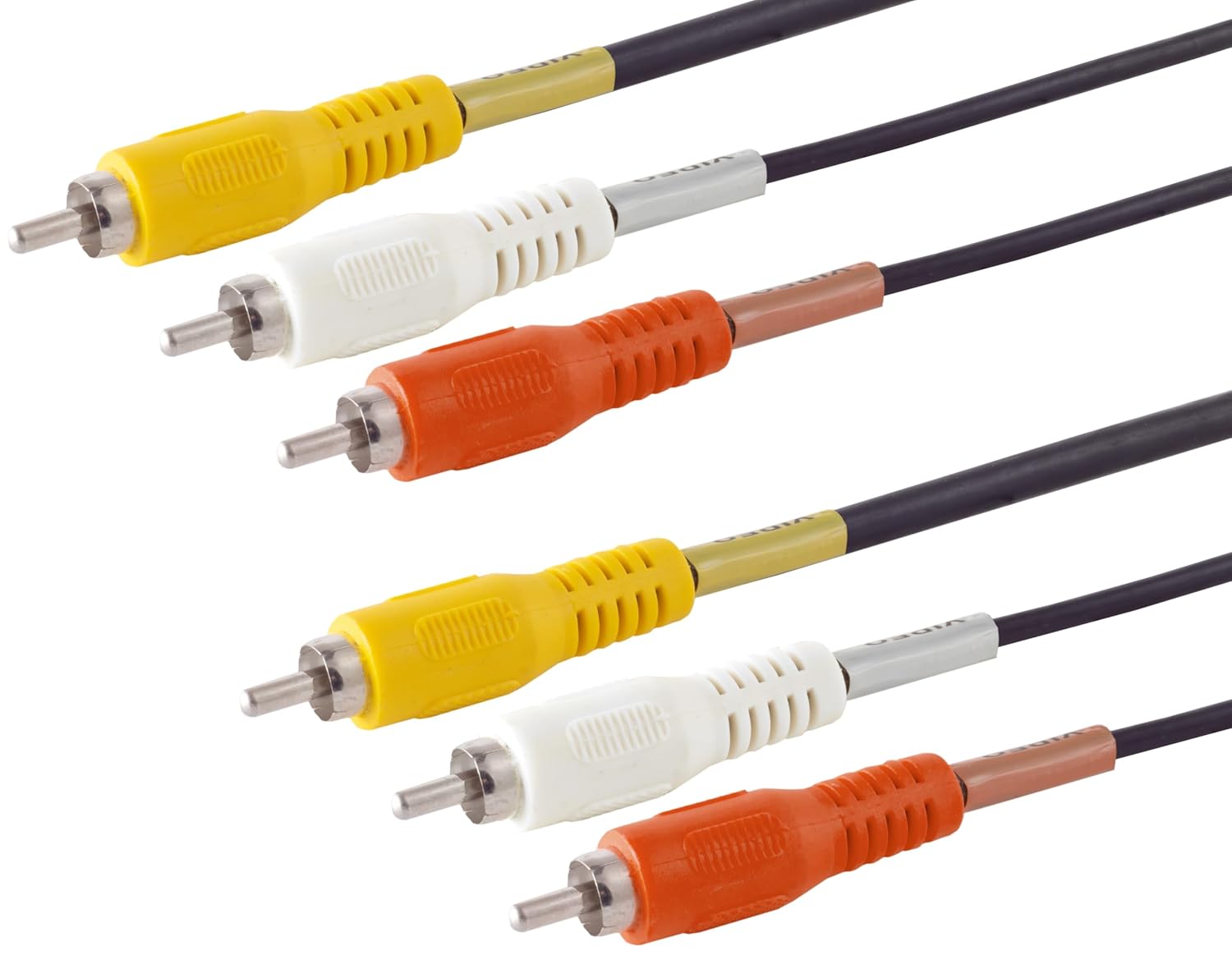 Detalle 2 de 1aTTack.de 1x 2m Cinch-Videokabel: Cinch-Stecker auf Cinch-Stecker für klare Bildübertragung
