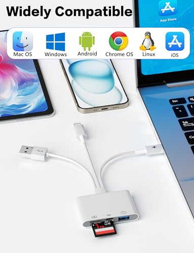 Thumbnail 7 de Bawanfa Plus 4in1 OTG Adapter, Flash Drive & TF/SD Card Reader for iPhone