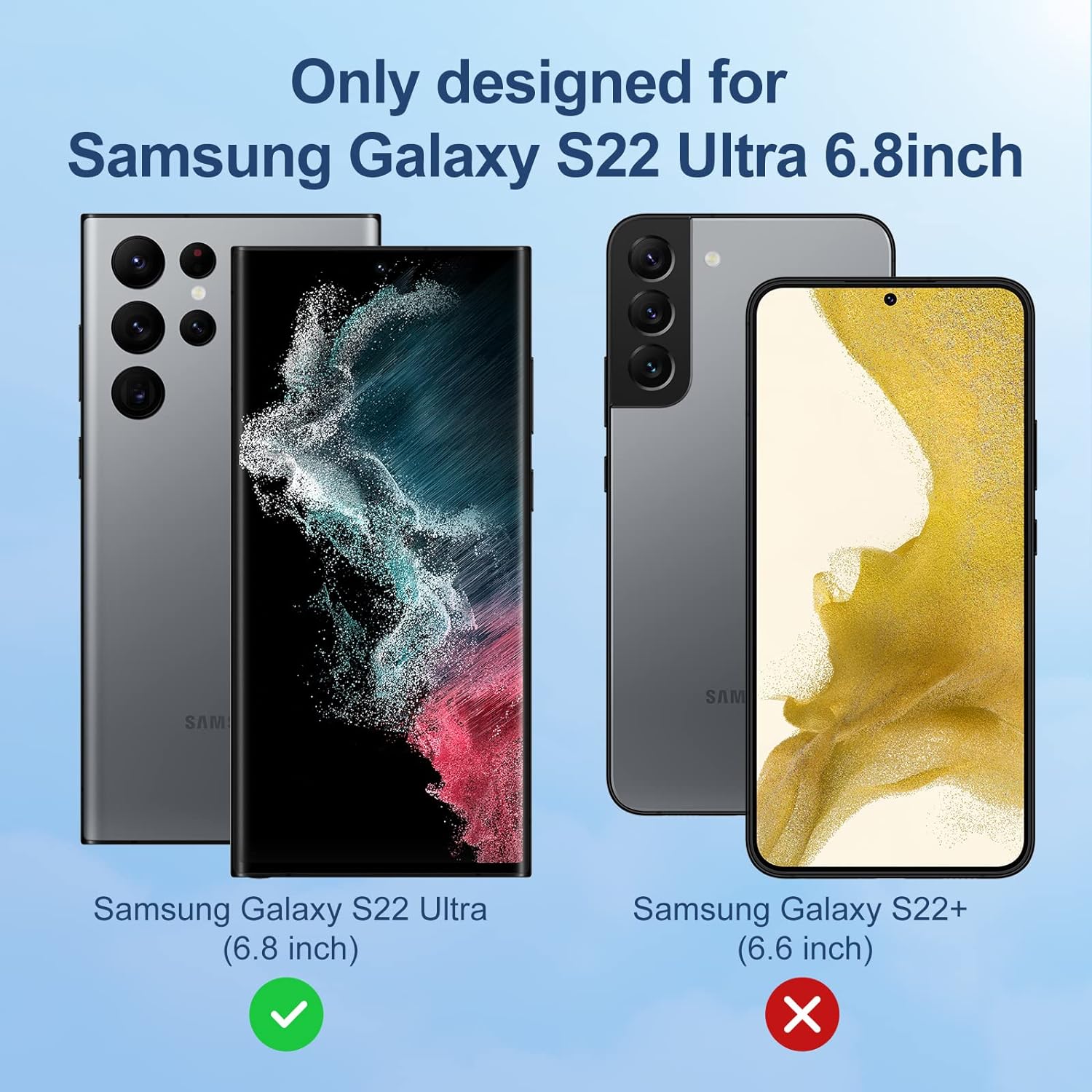 Detalle 2 de LK Samsung Galaxy S22 Ultra TPU Screen Protector, 3-Pack for Curved Display