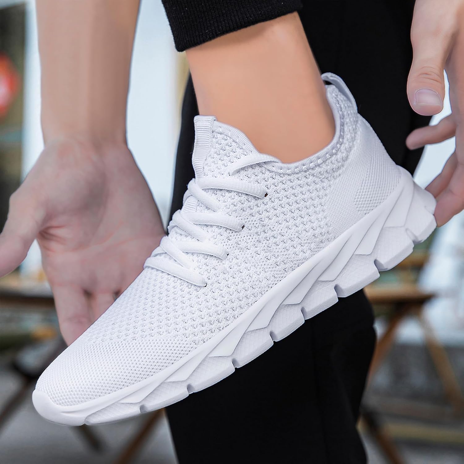 Thumbnail 2 de Oltyutc men’s mesh slip-on trainers for running, walking and gym use