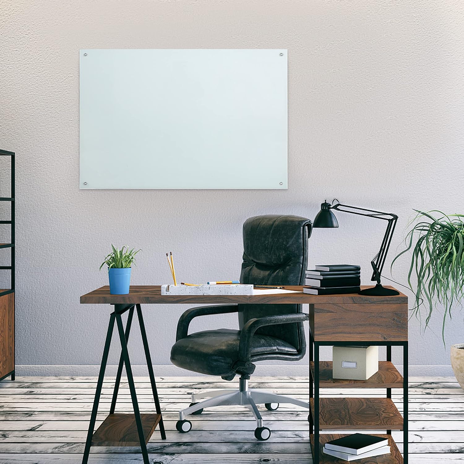 Thumbnail 4 de R&G Magnetic Glass Whiteboard 48 x 36 in, Frameless Tempered Glass