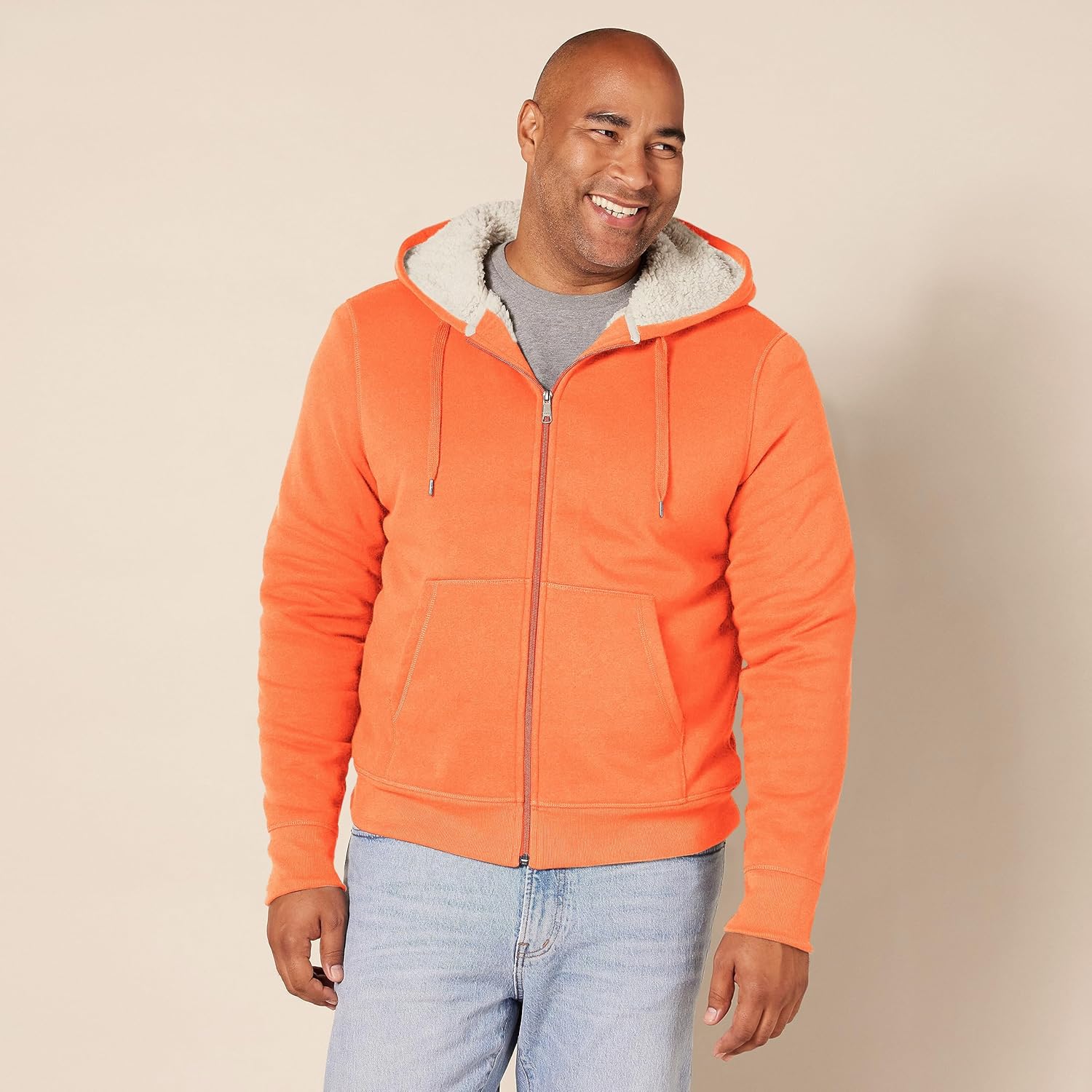 Thumbnail 4 de Amazon Essentials Herren-Hoodie mit Sherpa-Futter und durchgehendem Reißverschluss