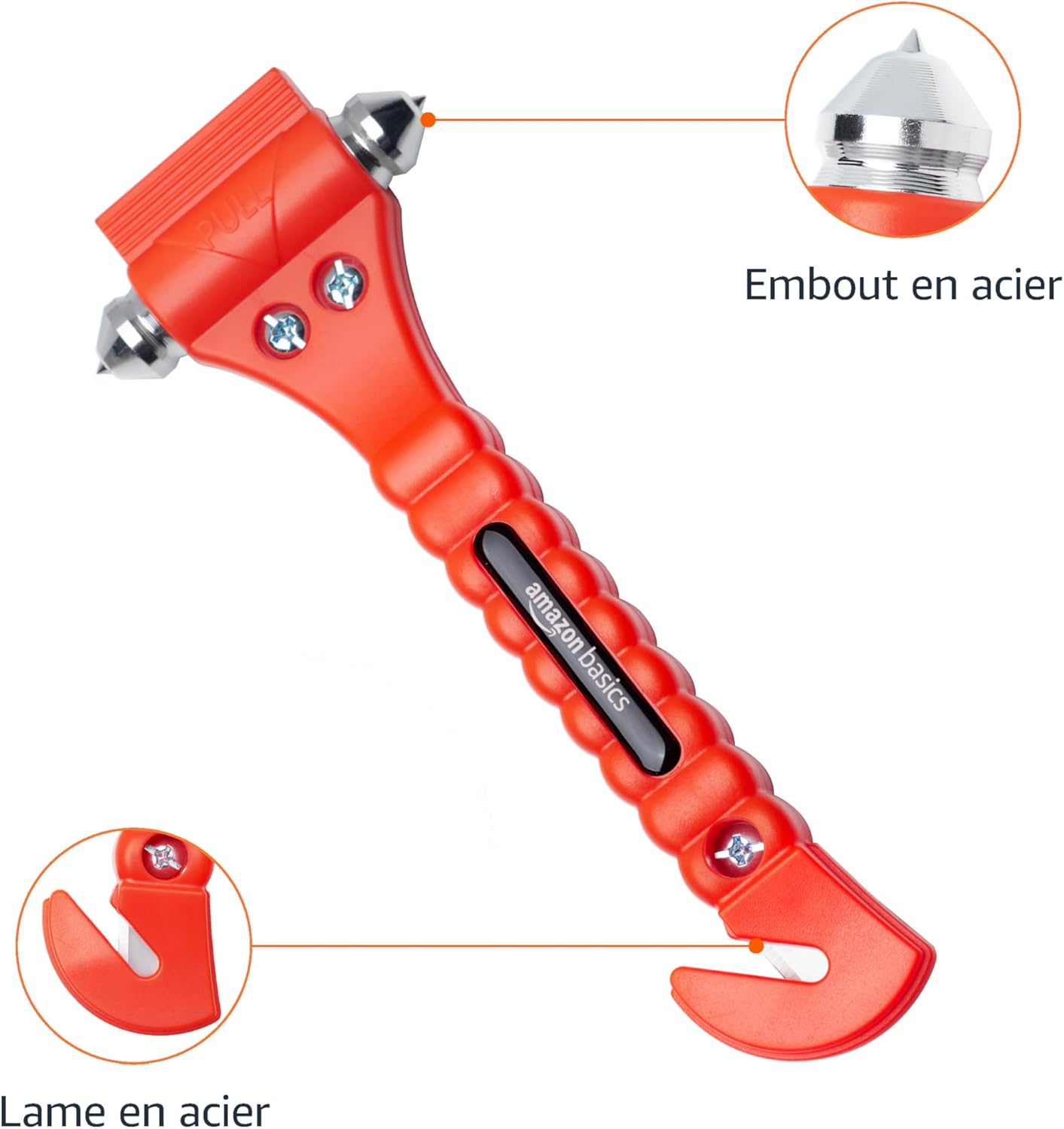 Thumbnail 1 de Amazon Basics Lot de 2 coupe-ceintures et marteaux brise-vitre d'urgence