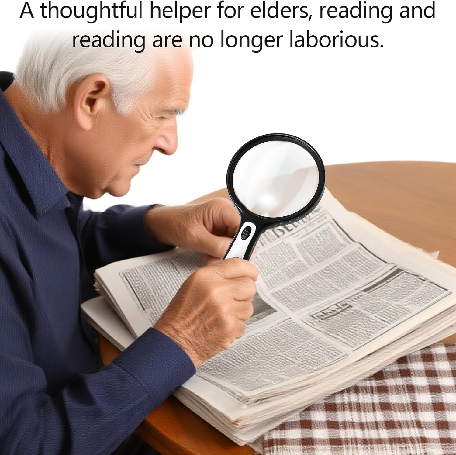 Thumbnail 6 de Zeeorymn Large 145mm Magnifying Glass with Light (30X) for Seniors, Coins & Jewellery Inspection