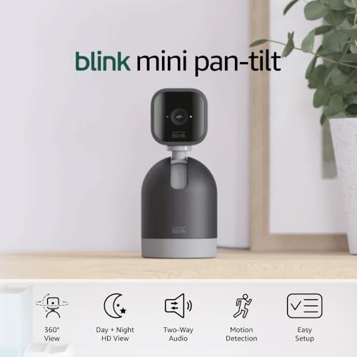 Detalle 2 de Blink Mini Pan-Tilt Camera: 360° Indoor Security with Alexa Compatibility