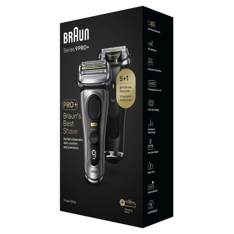 Thumbnail 2 de Braun Series 9 Pro+ 9515s afeitadora inalámbrica negra para afeitado apurado en seco y mojado