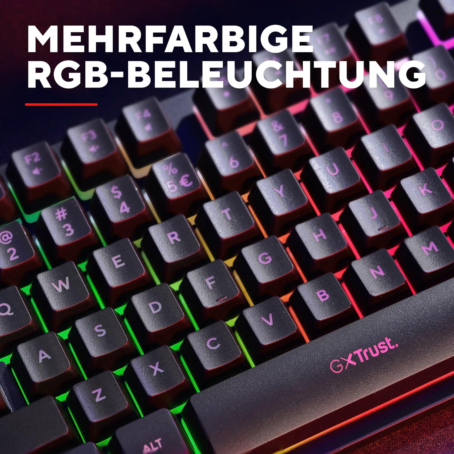 Thumbnail 3 de GXTrust 833 Thado TKL Gaming-Tastatur (QWERTZ) – kompakte 80%-Bauform, Metall, Anti-Ghosting & LED