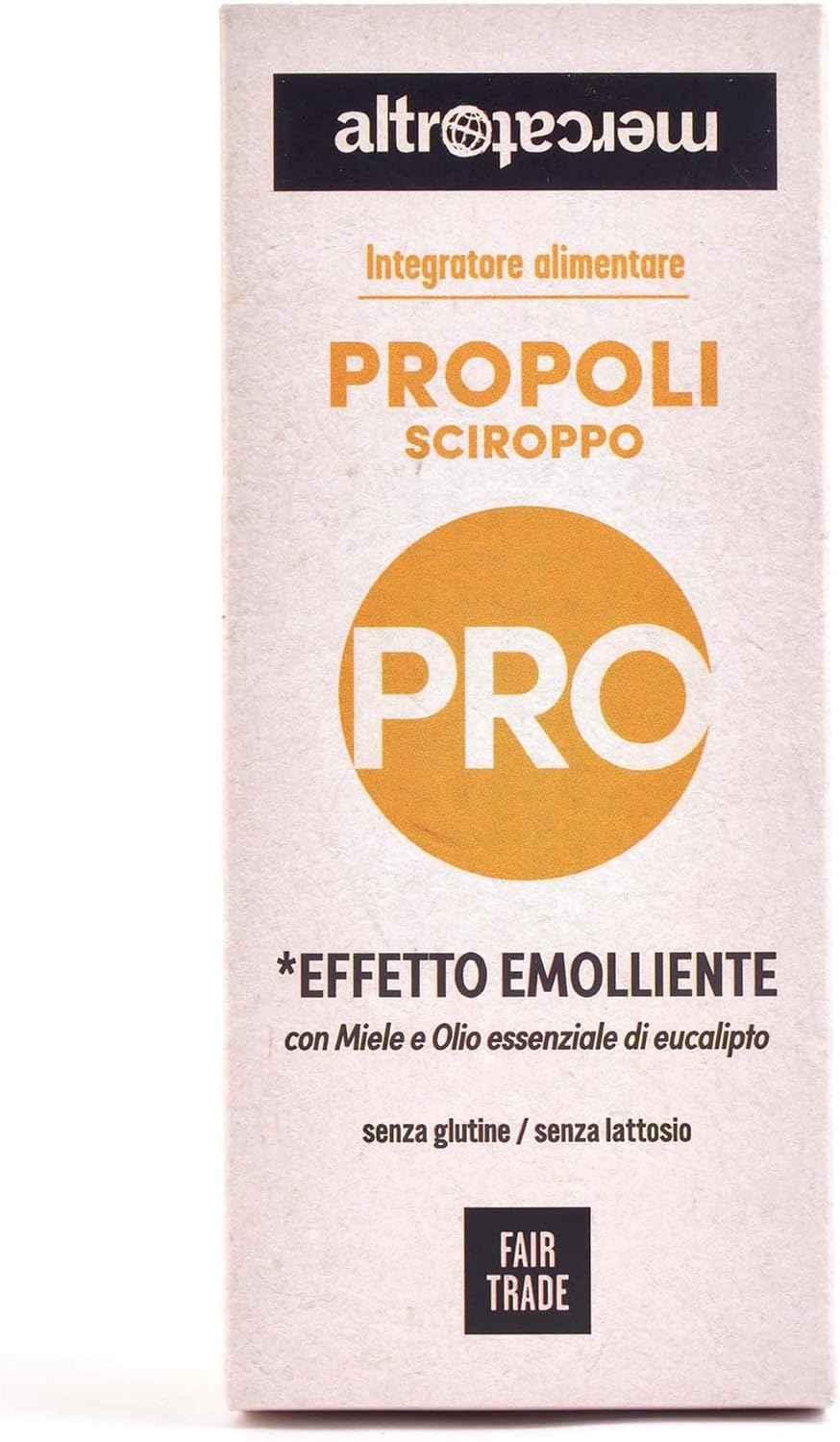 Detalle 2 de ALTROMERCATO Propoli in sciroppo 200 ml: emolliente e balsamico con miele e eucalyptus
