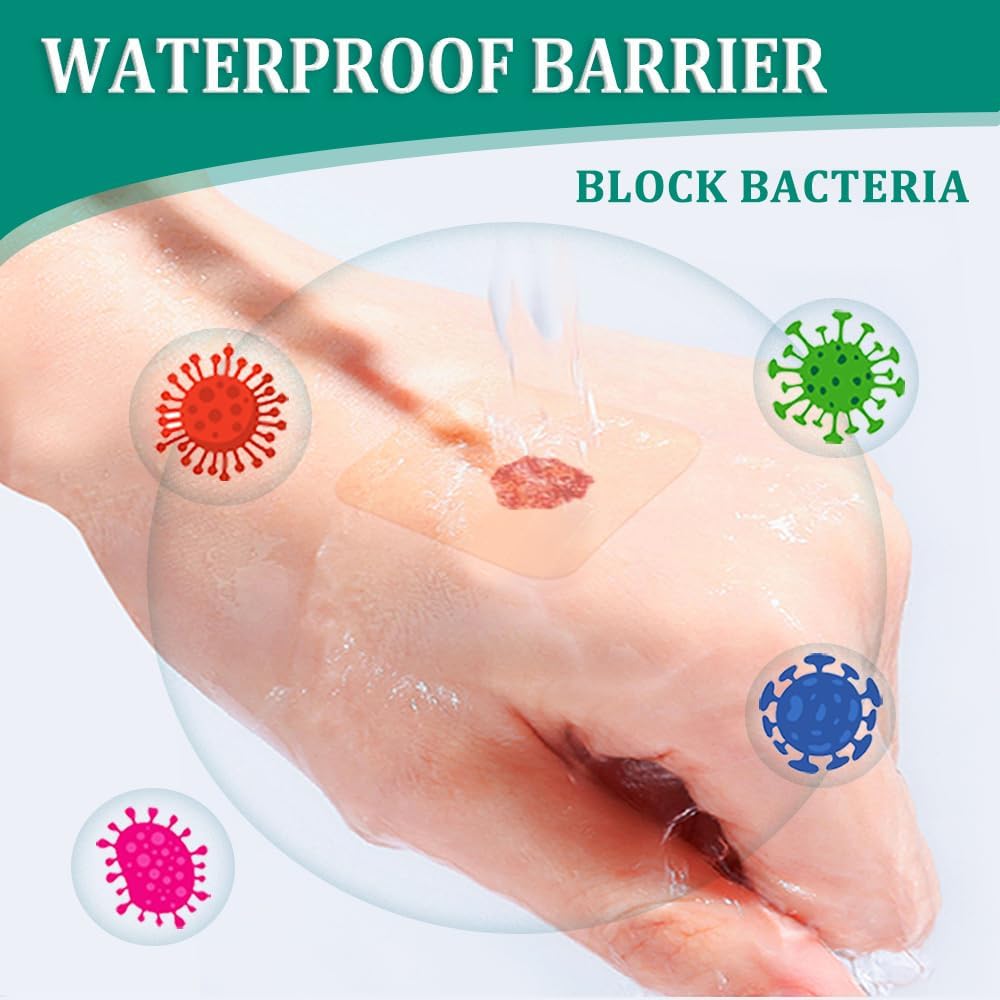 Thumbnail 2 de Hydrokolloid Pflaster Rolle (5 cm x 200 cm) – wasserfest, atmungsaktiv und zuschneidbar für Blasen & wundgeschützte Haut