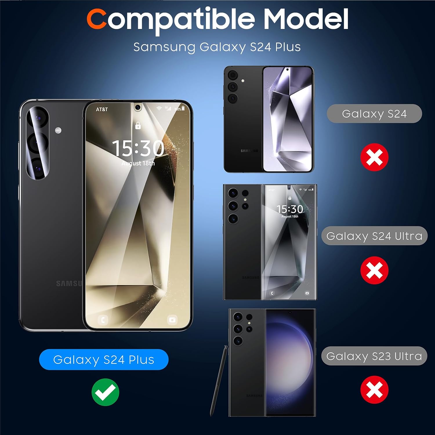 Detalle de UniqueMe 2+2 tempered glass for S24 Plus