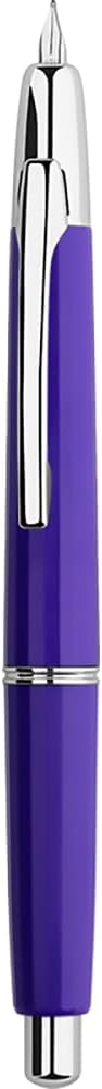 Thumbnail 6 de Erofa Majohn A2 Press Fountain Pen Extra Fine (0.4mm) with Converter, Yellow Resin Barrel – Black Clip Version