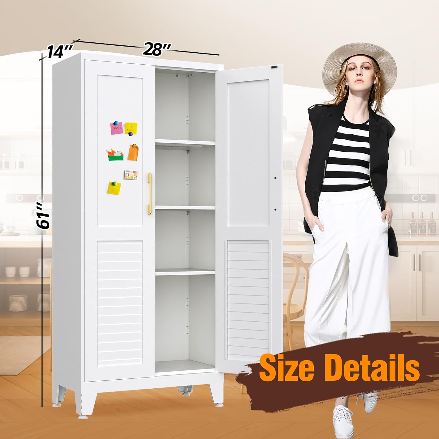 Detalle 2 de Kitchen Pantry Cabinet, Steel