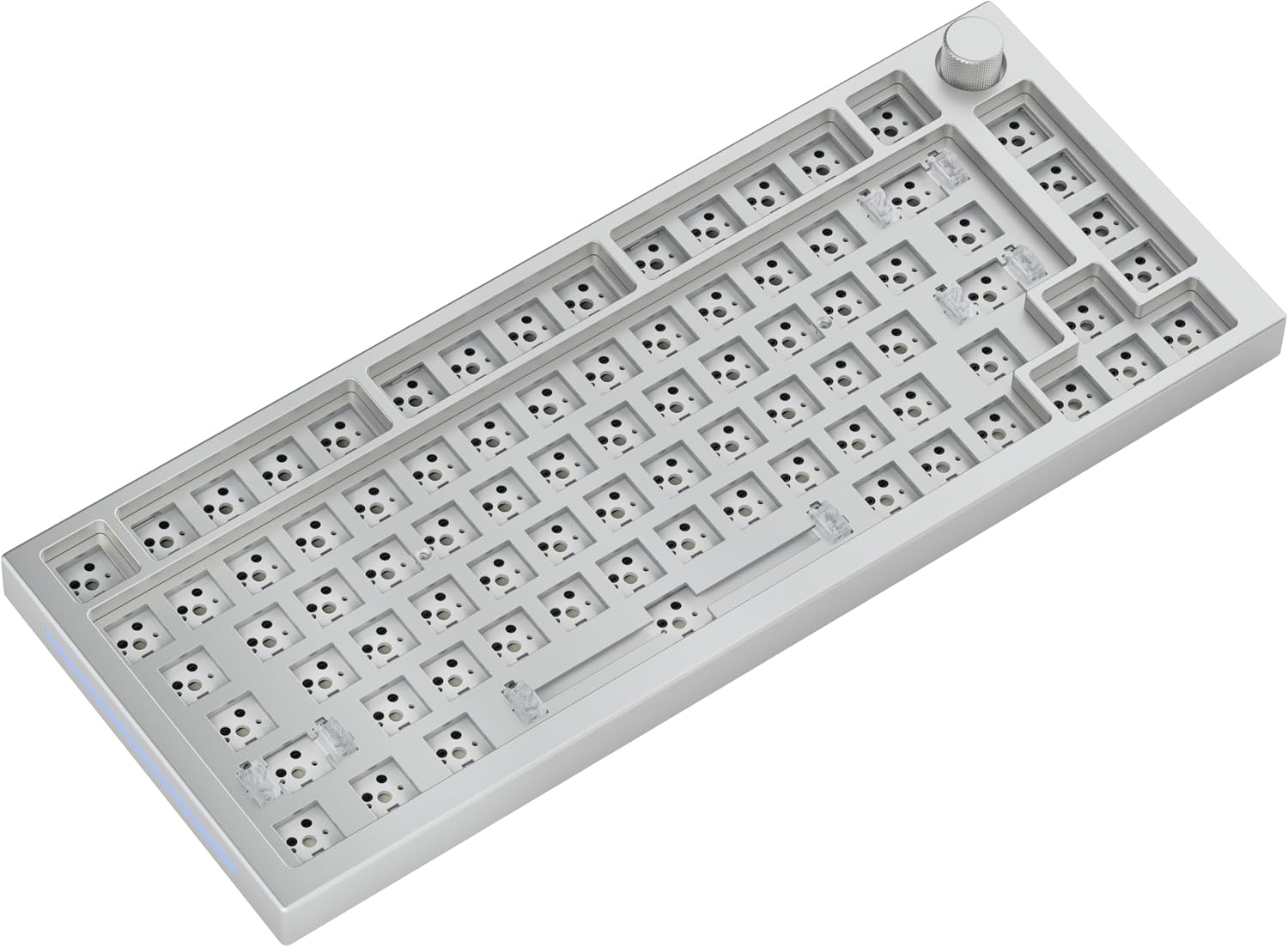 Detalle de GLORIOUS GMMK PRO 75% Barebones Frame – Modulares mechanisches Gaming-Keyboard (ANSI) aus Aluminium