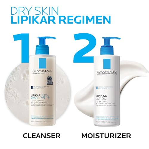 Detalle de La Roche-Posay Lipikar Moisturizing Body Lotion for Dry Skin, 13.5oz