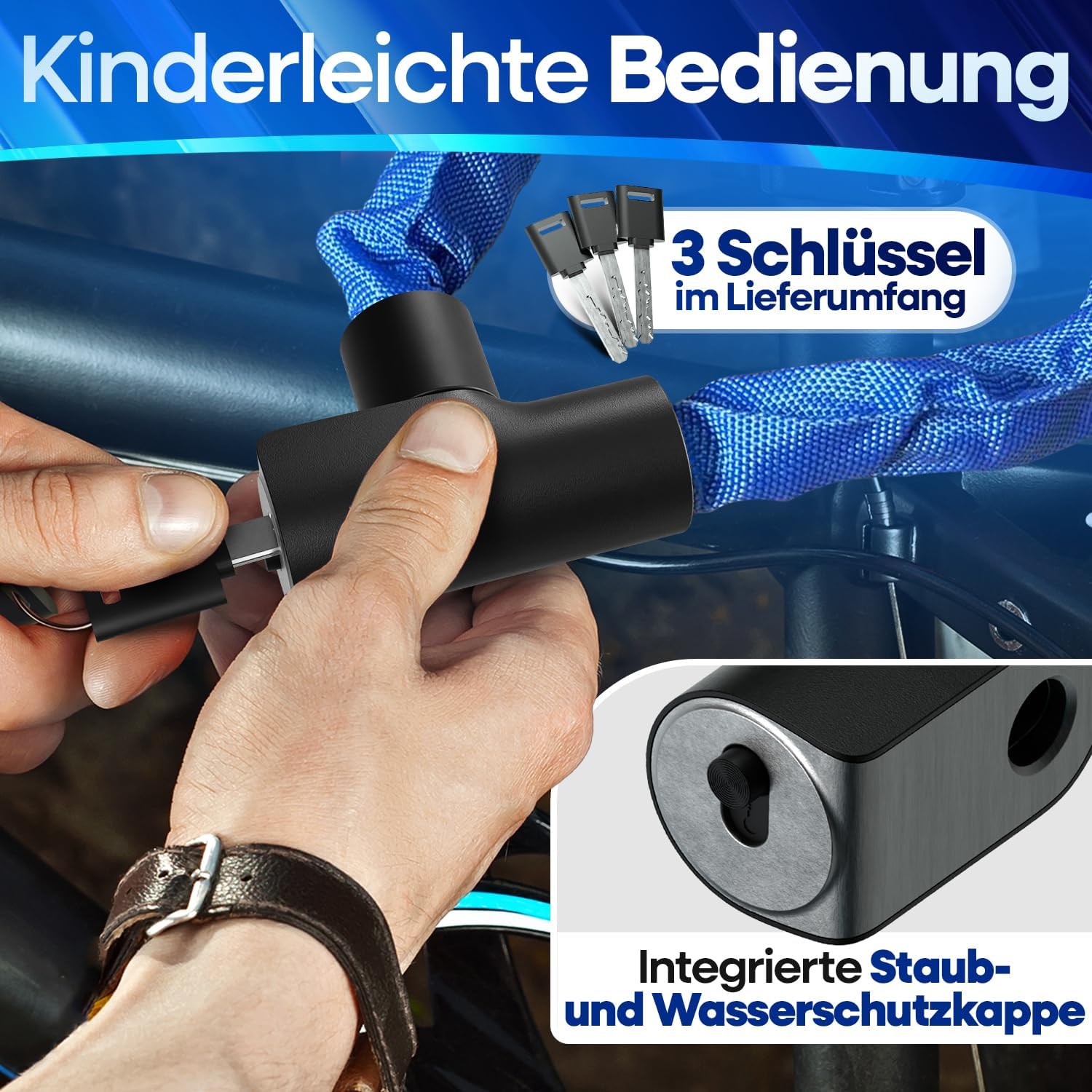 Thumbnail 4 de NEXTCOVER LockOne Fahrradschloss mit 3 Schlüsseln