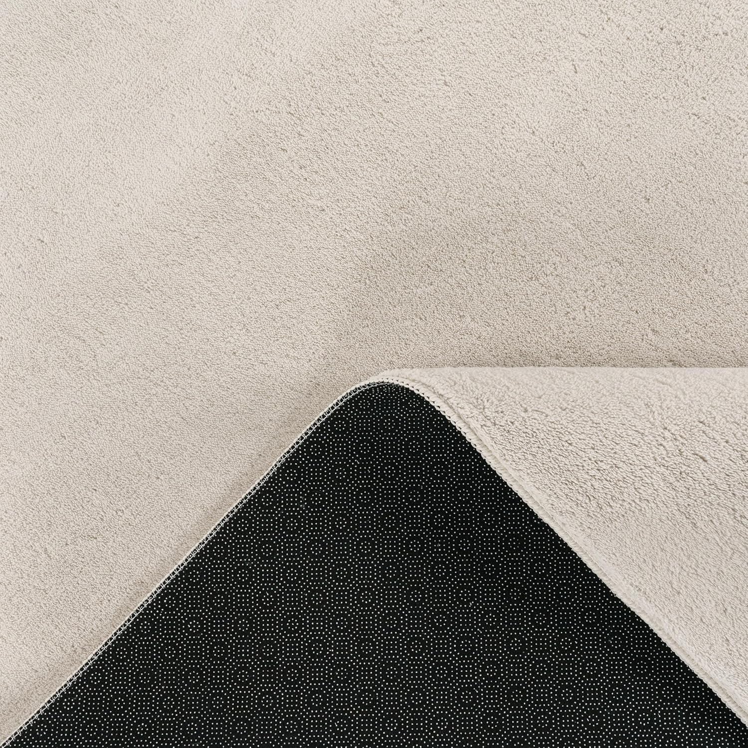 Thumbnail 4 de Paco Home Moderner Wohnzimmer-Teppich Kurzflor (80 x 300 cm), waschbar – Creme 4