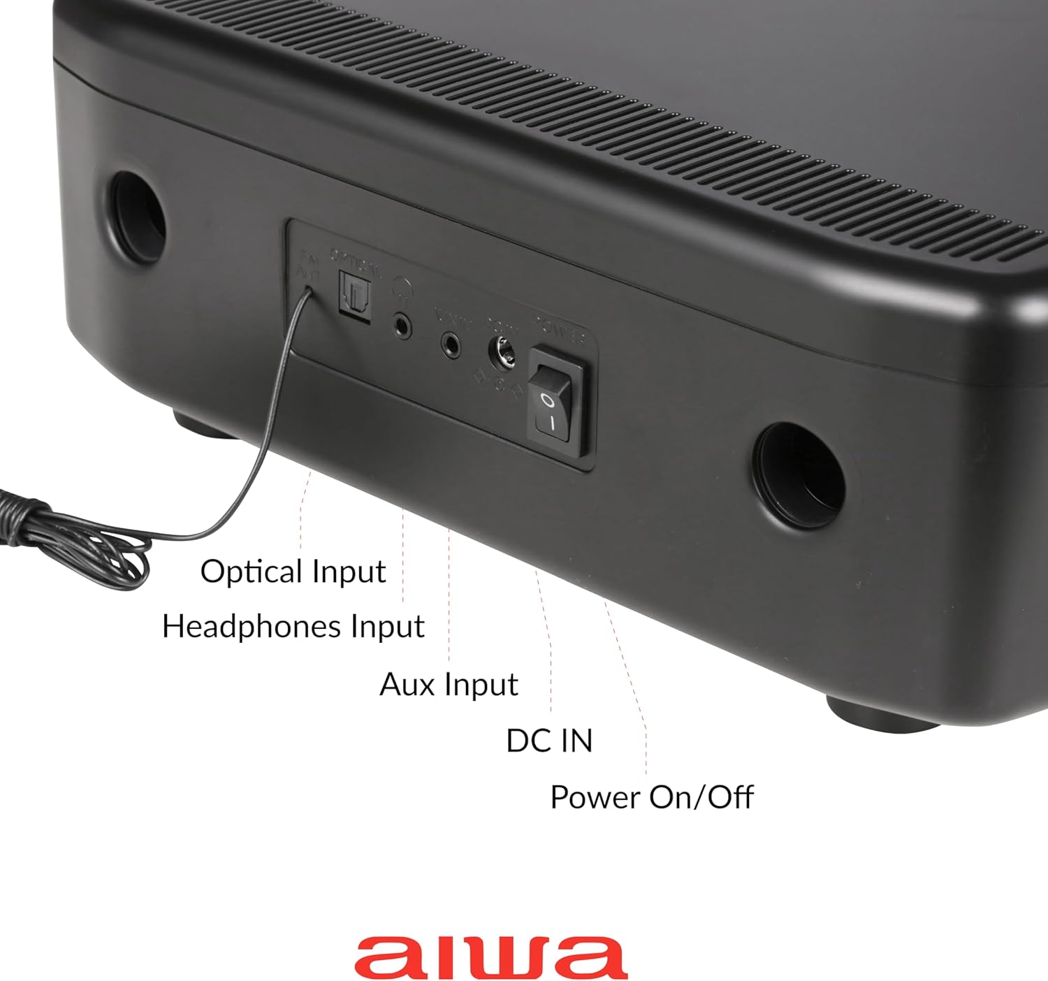 Detalle 2 de AIWA Exos Home Speaker: Premium 30W RMS Sound System 🎵