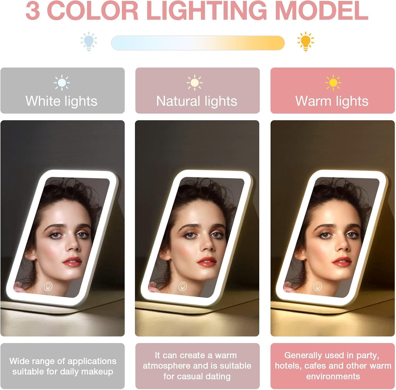 Thumbnail 4 de Kintion Travel Makeup Mirror 60 LEDs ๐