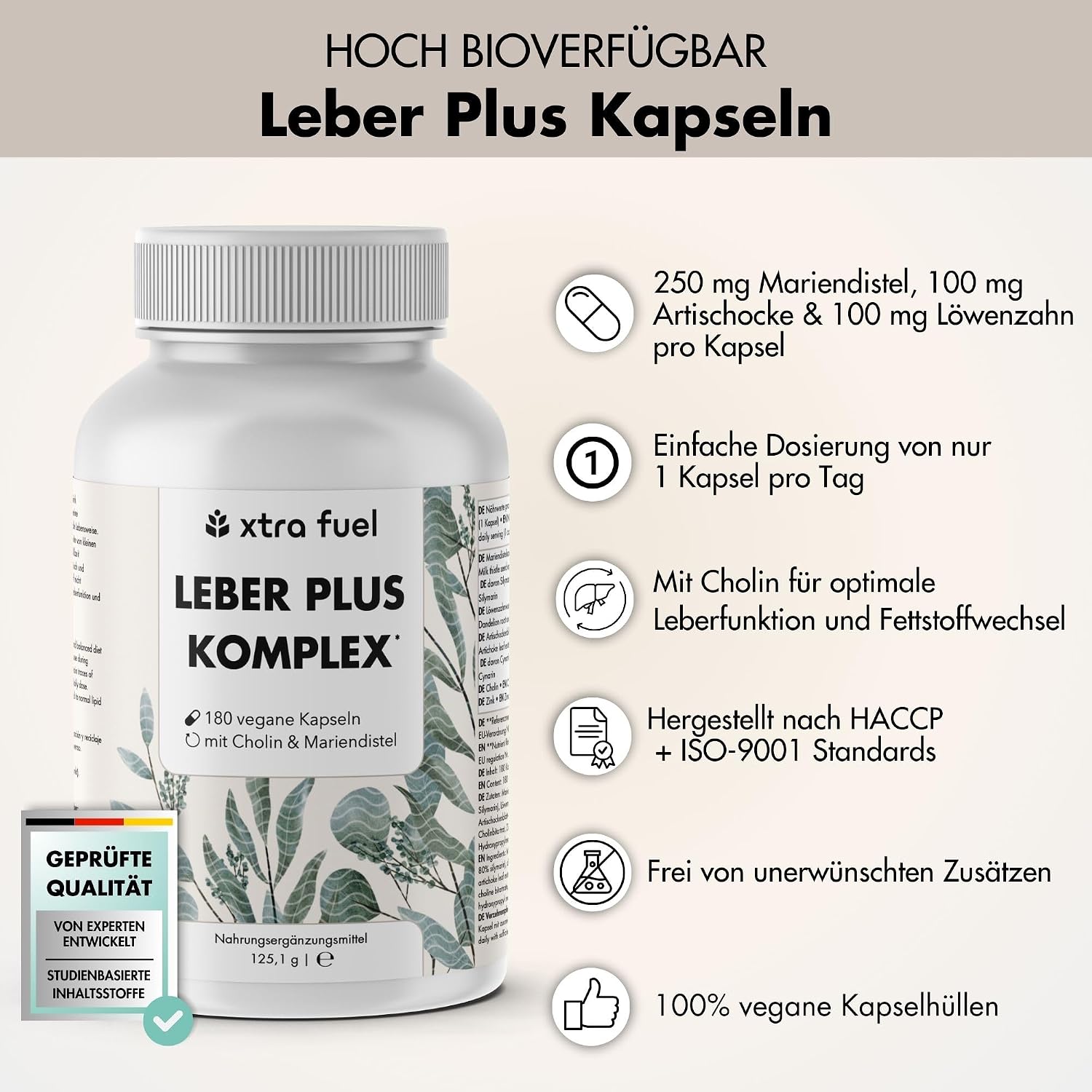 Detalle 2 de Leber Komplex 180 Kapseln đź’Š