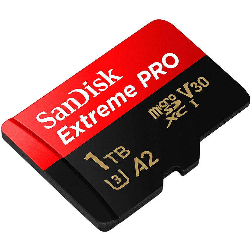 Detalle de SanDisk Extreme Pro MicroSDXC 1TB: rendimiento extremo para móvil, acción y drones