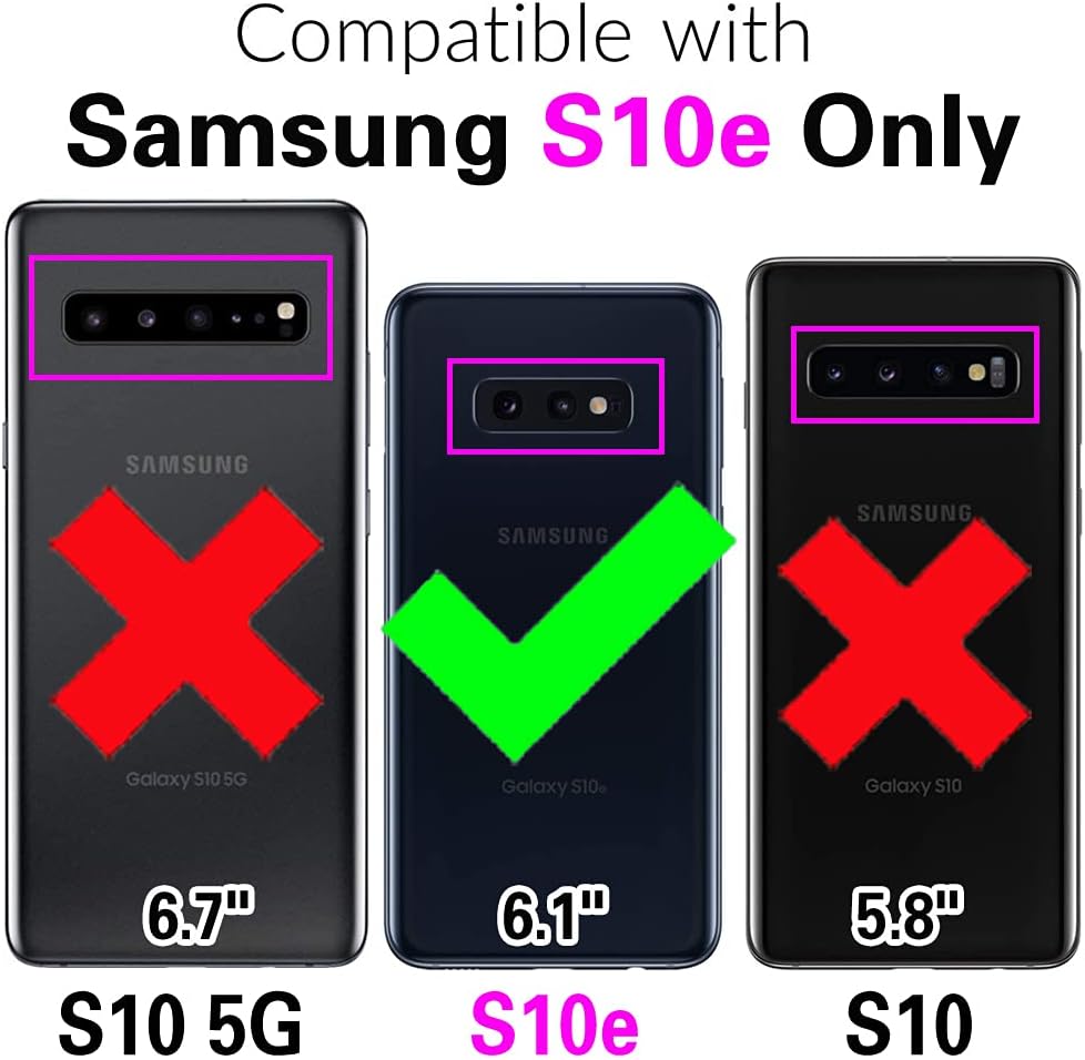 Detalle de Asuwish Hybrid Case with Screen Protector and Card Slot for Samsung Galaxy S10e