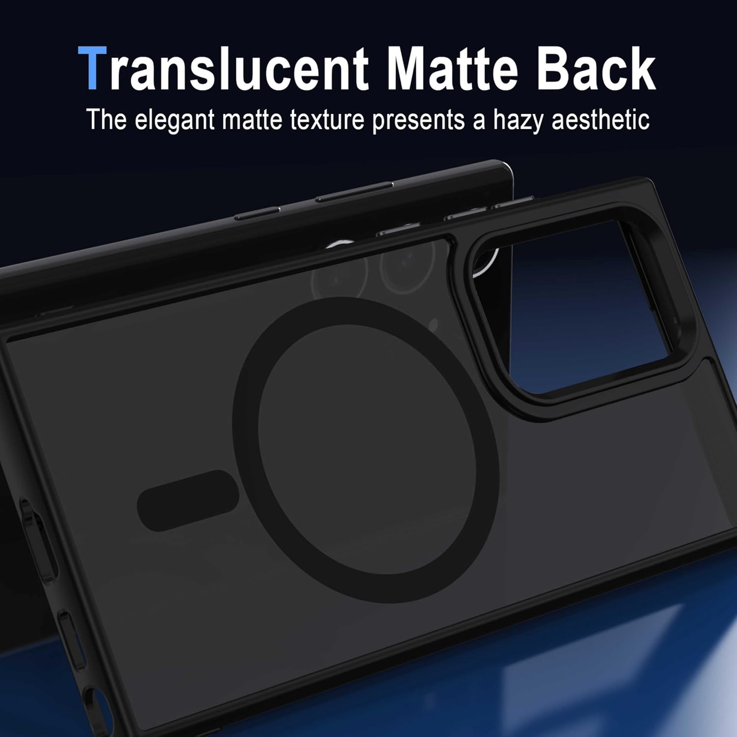 Thumbnail 4 de XTCASE Coque magnétique S22 Ultra 5G – Noir translucide, protection robuste et compatibilité MagSafe