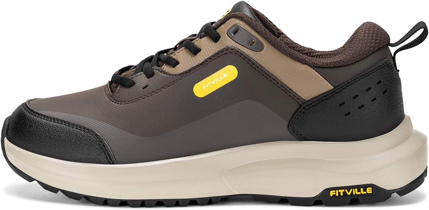 Thumbnail 2 de FitVille Men's Extra Wide Fit Walking Hiking Shoes