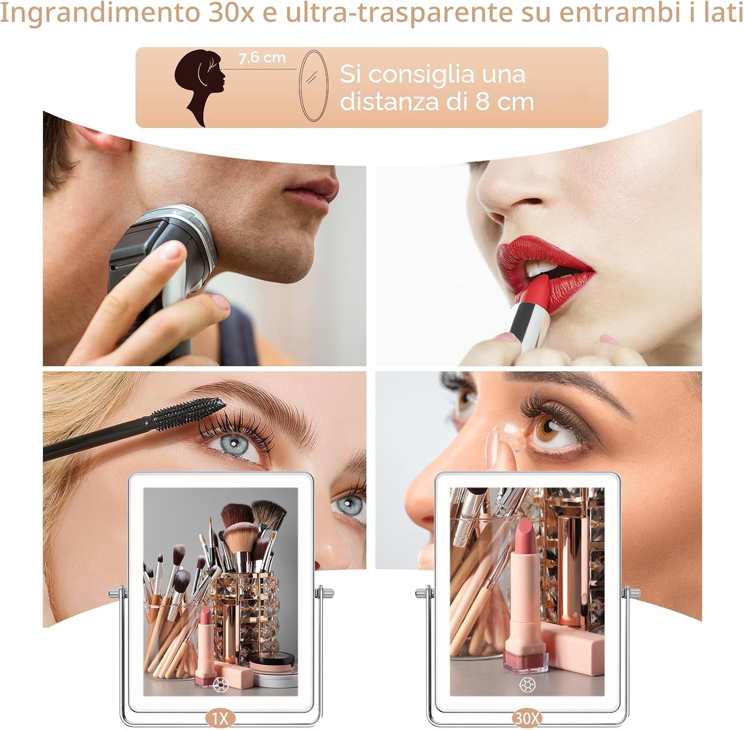 Detalle 2 de Famihomii 5000mAh Specchio cosmetico 1/20X