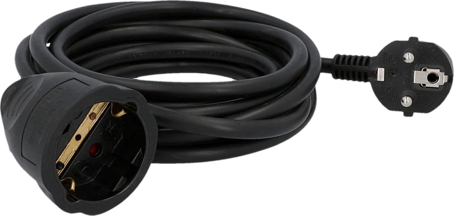 Thumbnail 4 de UNITEC Schuko - Prolunga H05VV-F3G 1,5 mm², 3 m, Nero (IP20)