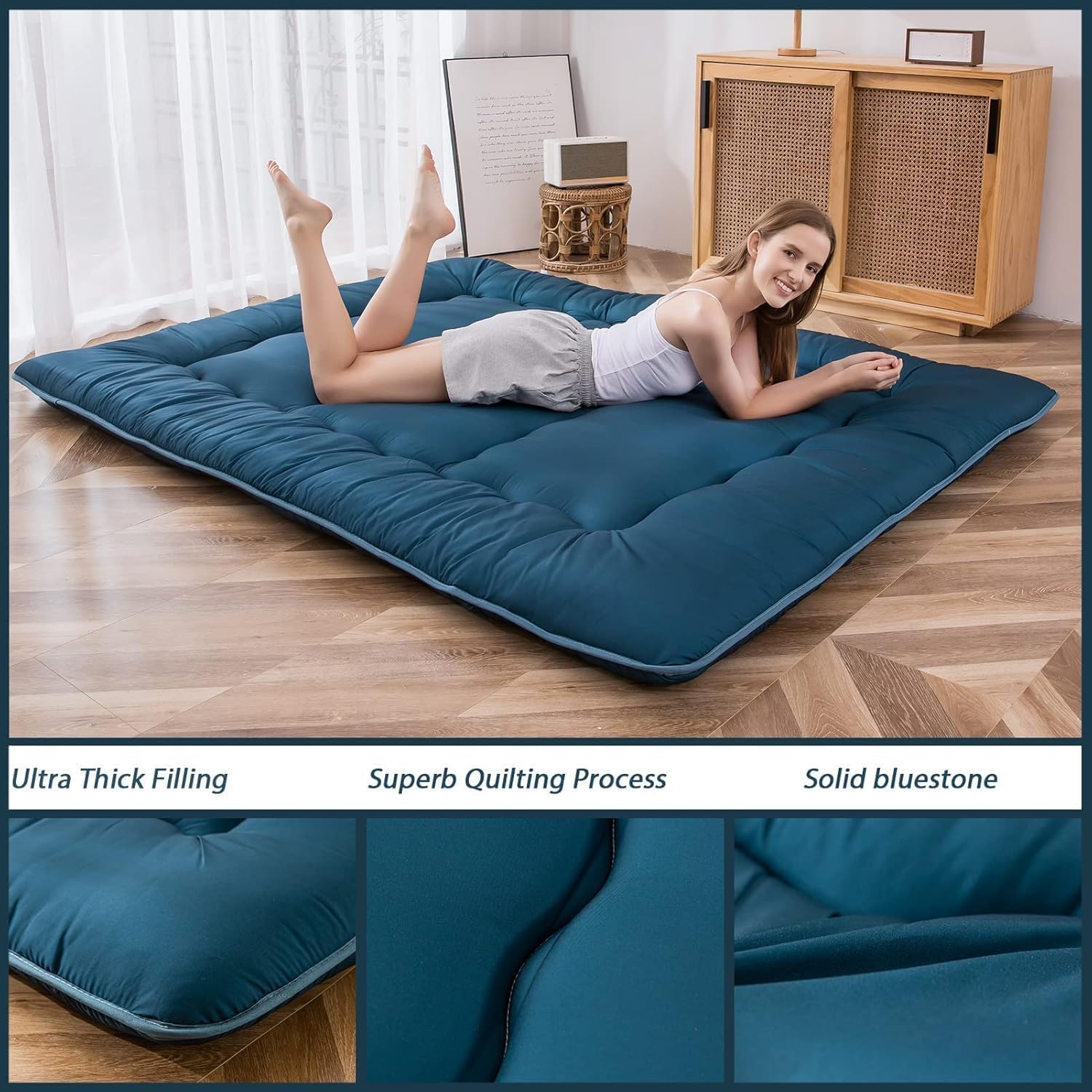 Thumbnail 2 de MAXYOYO Japanese floor futon mat Double